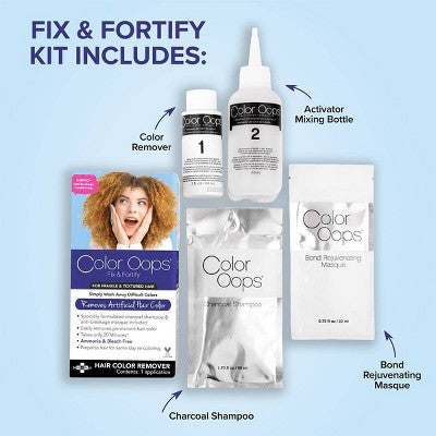 Color Oops Fix and Fortify Hair Color Remover  4 fl oz - Imperfect Box