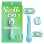 Venus Extra Smooth Pink Women's Razor + 2 Razor Blade Refills - Imperfect Box