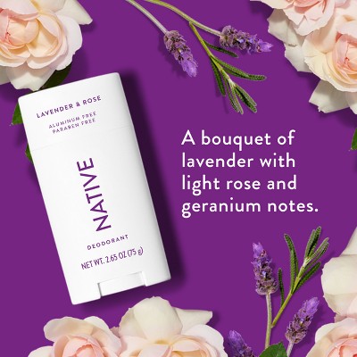 Native Solid Deodorant Lavender & Rose 2.65oz - Imperfect Container
