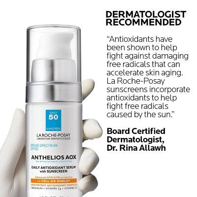 La Roche Posay Anthelios AOX Daily Antioxidant Face Serum with Sunscreen SPF 50 1 fl oz - Missing Box