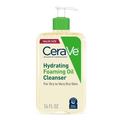 CeraVe Hydrating Foaming Cleansing Oil Face Wash 16 fl oz - Imperfect Container