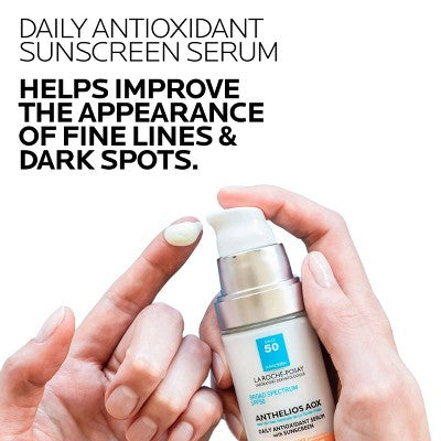 La Roche Posay Anthelios AOX Daily Antioxidant Face Serum with Sunscreen SPF 50 1 fl oz - Missing Box