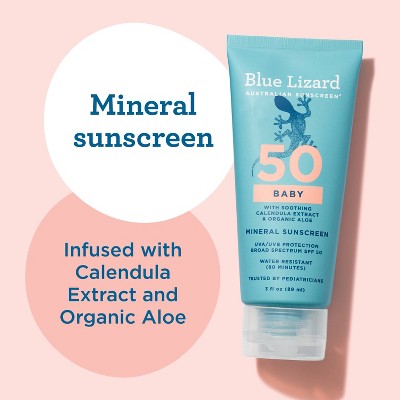 Blue Lizard Baby Sunscreen Lotion SPF 50 3 fl oz - Imperfect Container