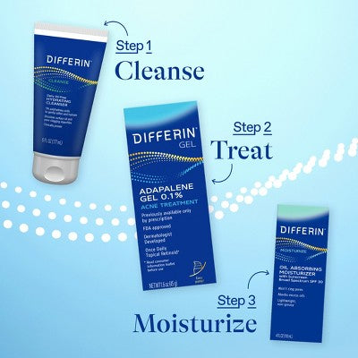 Differin Retinoid Acne Treatment; Adapalene Gel 0.1% 45g/1.6oz - Missing Box