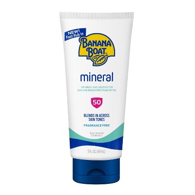 Banana Boat Mineral Lotion SPF 50  5 fl oz - Imperfect Container