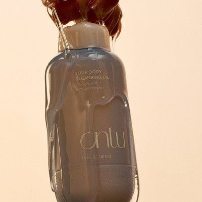 Ontu Hydrating Body Wash Cleansing Oil with Triple-Oil Complex 14oz - Imperfect Container