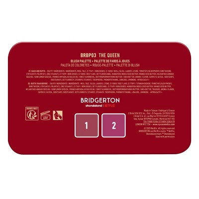 NYX Professional Makeup Bridgerton Royal Blush Buttermelt Blush Palette The Queen - New