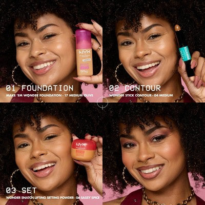 NYX Professional Makeup Make & Wonder 24H Soft Matte Foundation 10 Nude 1.01 fl oz - Imperfect Container