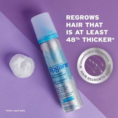 Women's Rogaine 5% Minoxidil Foam for Hair Thinning and Loss 2.11oz - Imperfect Box