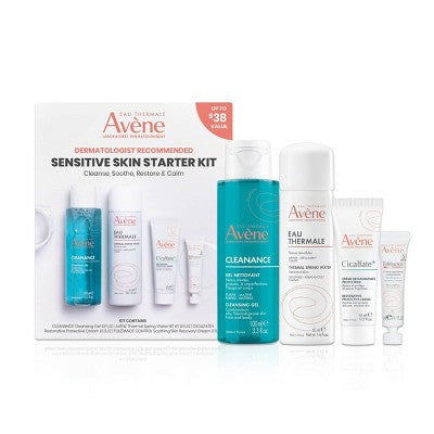 Avene Dermatologist Recommended Sensitive Skin Starter Kit 4ct - Missing Box