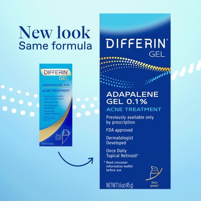 Differin Retinoid Acne Treatment; Adapalene Gel 0.1% 45g/1.6oz - Missing Box