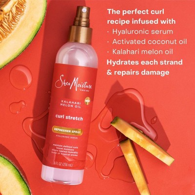 SheaMoisture Curl Stretch Refresher Spray Kalahari Melon Oil & Marula Oil Infused 8 fl oz - New