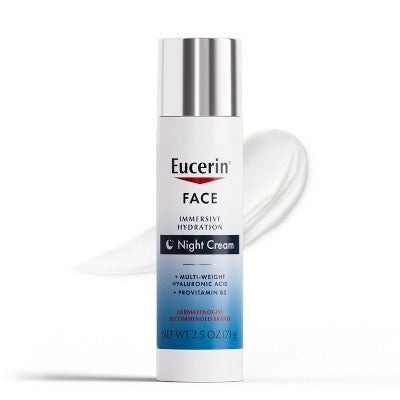 Eucerin Immersive Hydration Face Night Cream 2.5oz - Missing Box