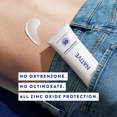 Native Mineral Sunscreen Unscented SPF 30 5 fl oz - Imperfect Container