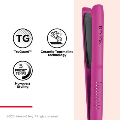 Revlon Easy Heat Precision Hair Flat Iron 1" - New