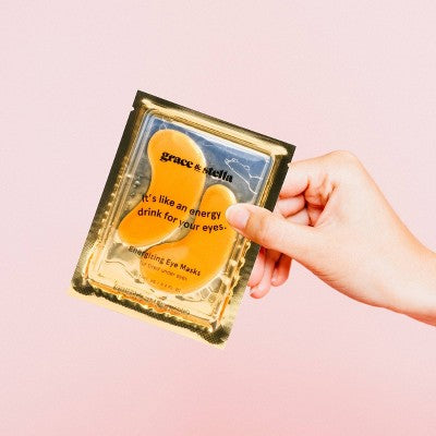 Grace & Stella Energizing Under Eye Mask Gold  24 Pair - Missing Box