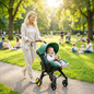 High-View Stroller All in One Convertible Baby Stroller without Latch Base Baby Carriage- Toddler Stroller with Reversible Stroller Seat