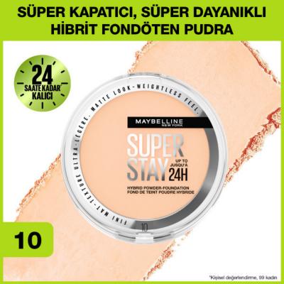 Maybelline New York Superstay Hybrid Powder Foundation - Long Lasting Matte Finish Vegan Makeup