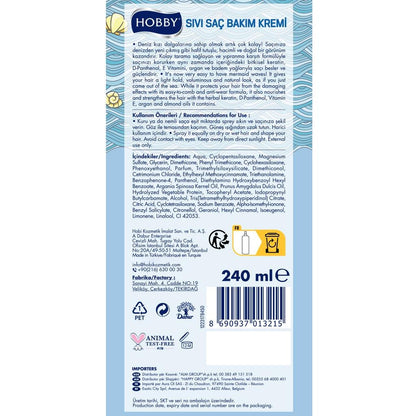 Hobby Mermaid Liquid Hair Conditioner for Shine & Detangling 240ml