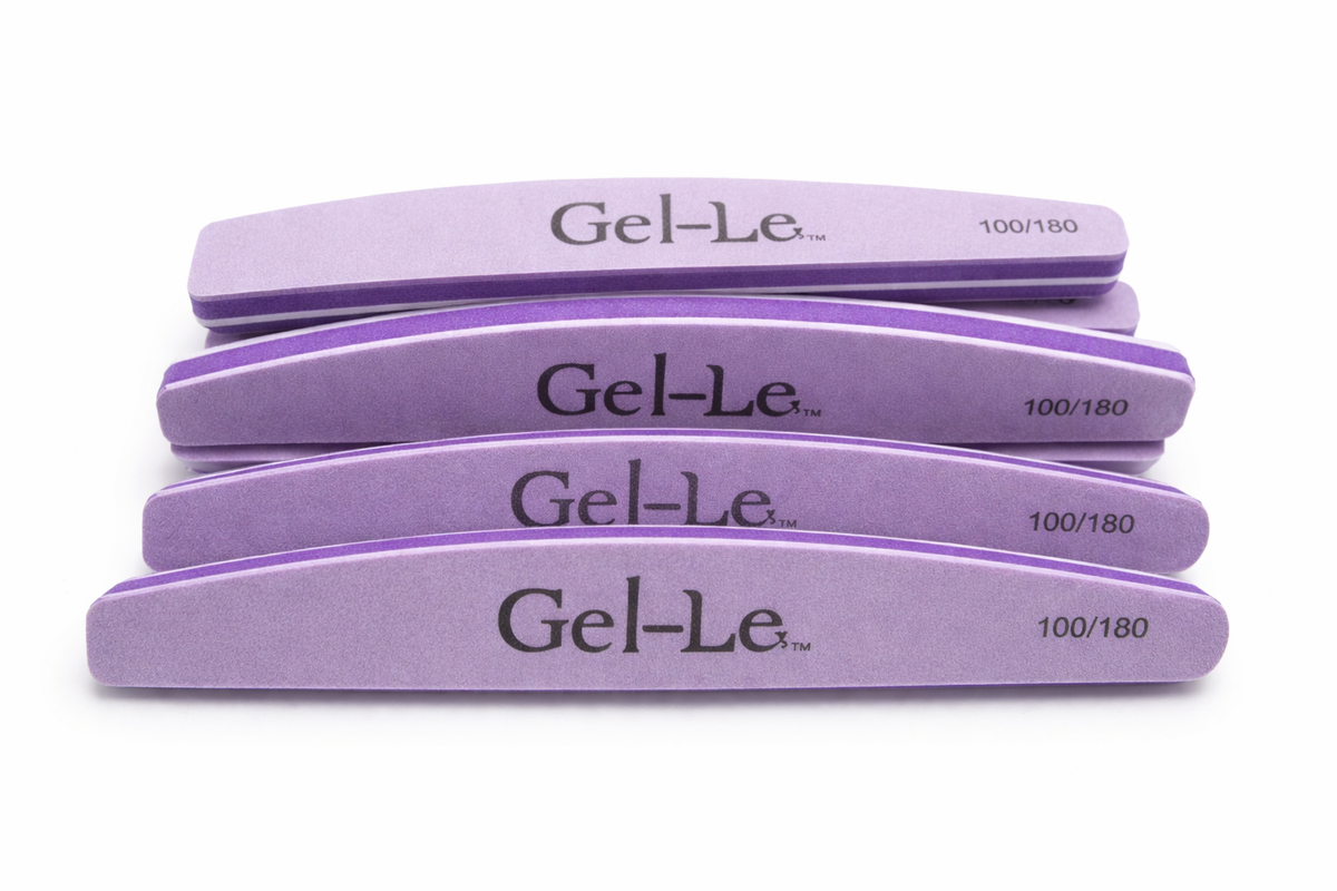 Gel-Le - Half Moon Sponge File (100/180) 10pc/pk