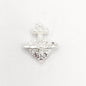 Queen - Nail Charms 10pc - #078 Silver Pearl Hearts