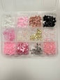 Bows-Heart-Pearls 3D Nail Art