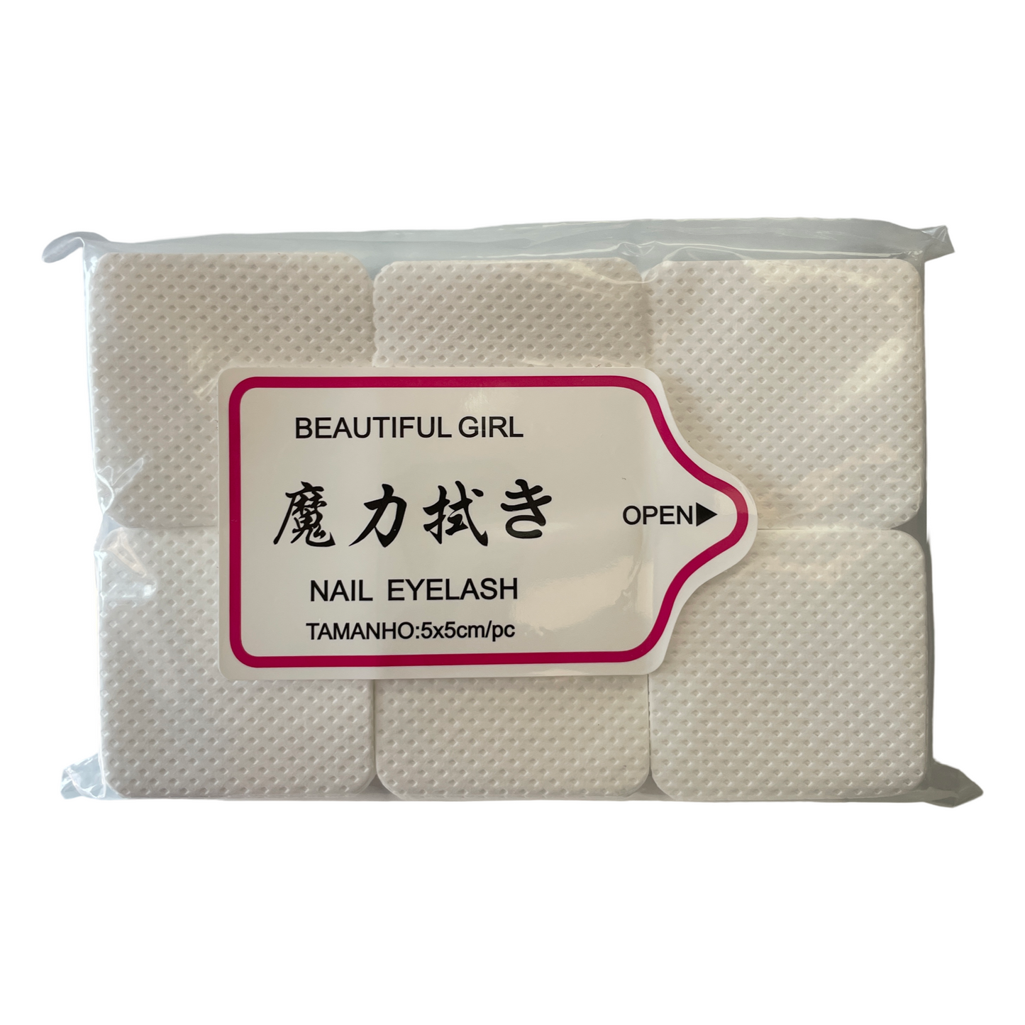 Pink  Nail Wipes Pads Lint Free  pack