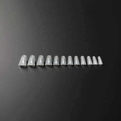 Full Cover Short Duck Clear Acrylic Tips - Bag 504 pc