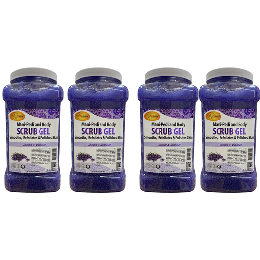 *Case Lavender Mani-Pedi & Body Scrub Gel - (4 x 128oz)