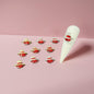 Red Planet Charm - Silver & Gold - 10pc
