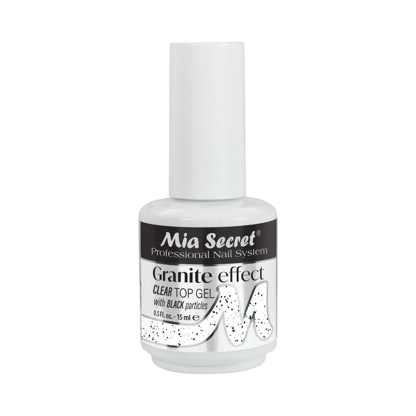 Granite Effect Clear Top Gel (with Black Particles)