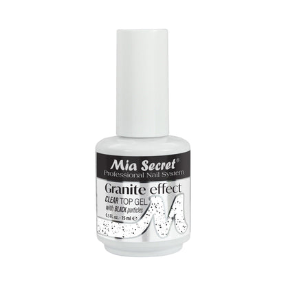 Granite Effect Clear Top Gel (with Black Particles)