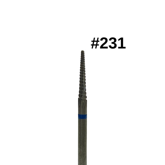Bit #231 - Straight Edge w/ Spiral Cut - Medium