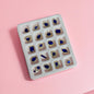 Rhinestone Set Blue - 20pc Mix Shapes