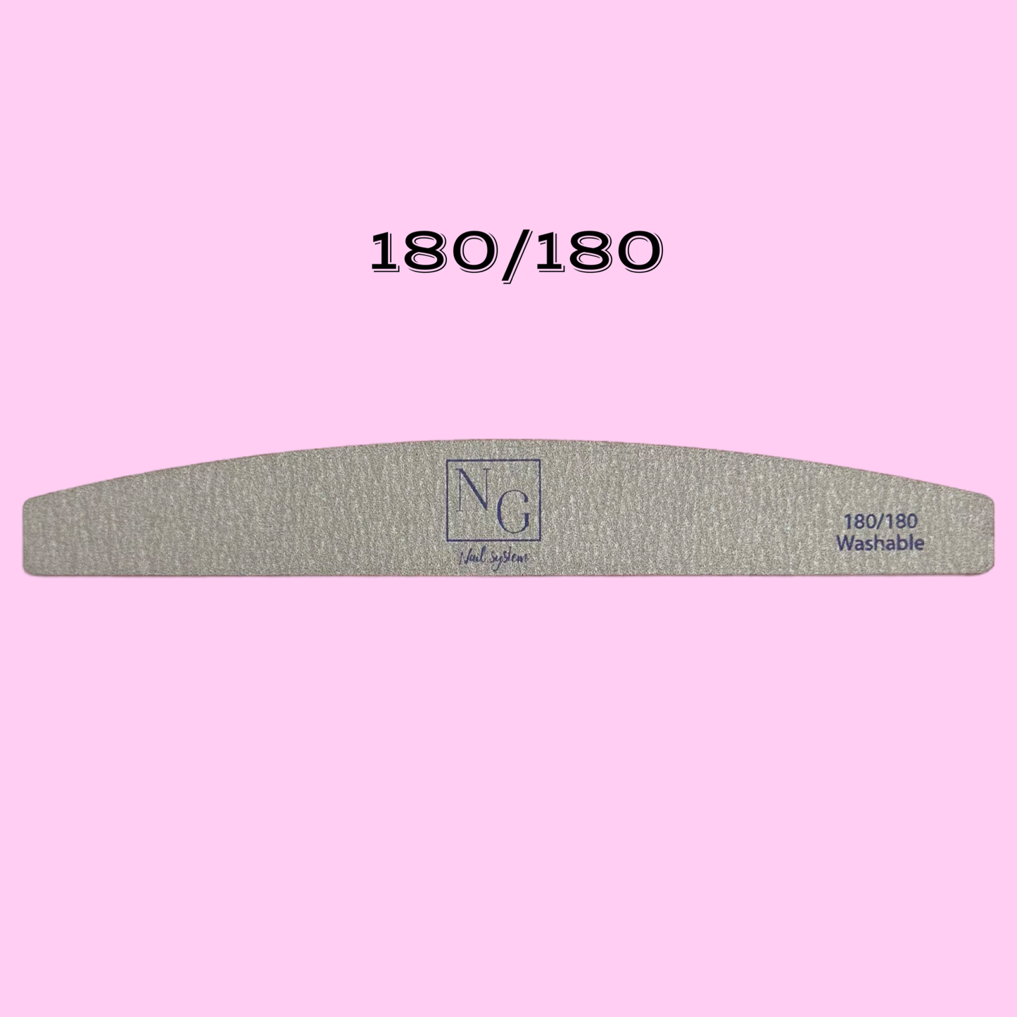 Half Moon Forte Zebra Nail File 180/180 - SINGLE FILE