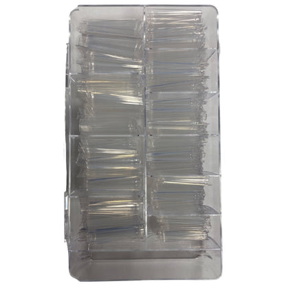 XXL NO C Coffin Nail Tips - Clear