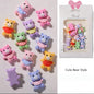 Cute Bears Charms - 12pc Mix Colors