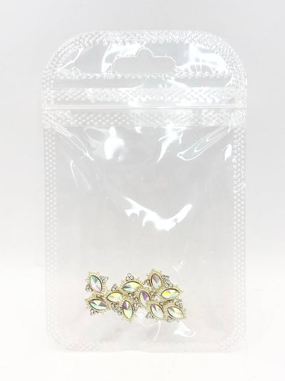 Queen - Nail Charms 10pc - #005 Gold Iridescent Ovals