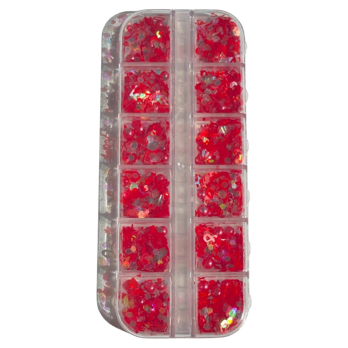 Mix  Red  Nail Sequin