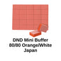 *150pc Sheet Mini Nail Buffer - 80/80 Orange/White JAPAN