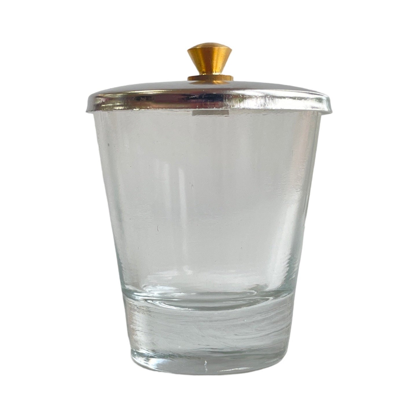 Glass Liquid Cup with Steel Lid - 2oz