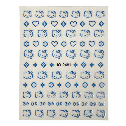 Blue Hello Kitty Sticker -JO-2481