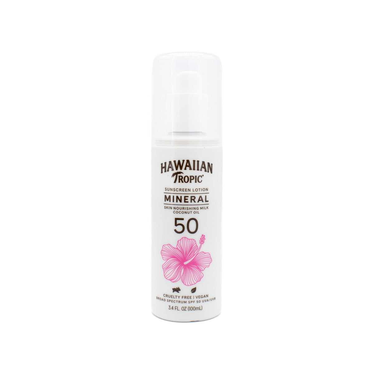Hawaiian Tropic Mineral Sun Milk Body Lotion SPF50 3.4oz - Imperfect Container