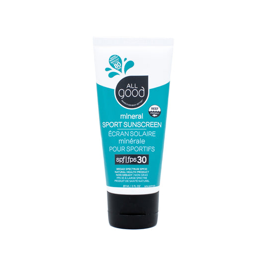 All Good Mineral Sport Sunscreen SPF30 3oz - New