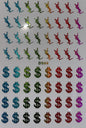 Nail Sticker - D044 YSL & Dollar Sign