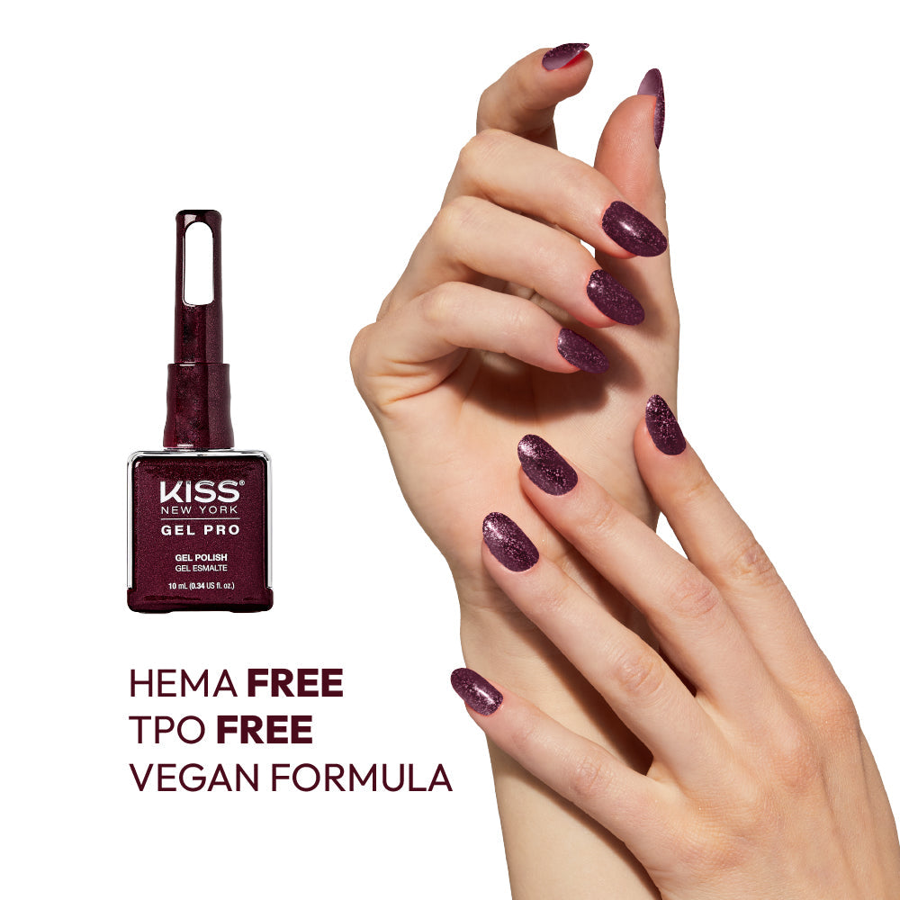 Kiss New York - Gel Pro - 40 Sparkling Burgundy
