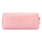 Eklips Croco Makeup Bag Powder Pink Textured Cosmetic Case