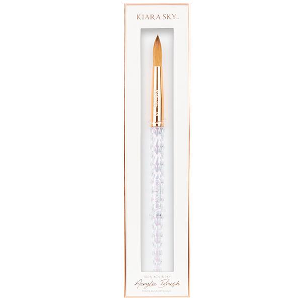 Kiara Sky - 100% Kolinsky Acrylic Brush Clear Handle (Not Pressed)