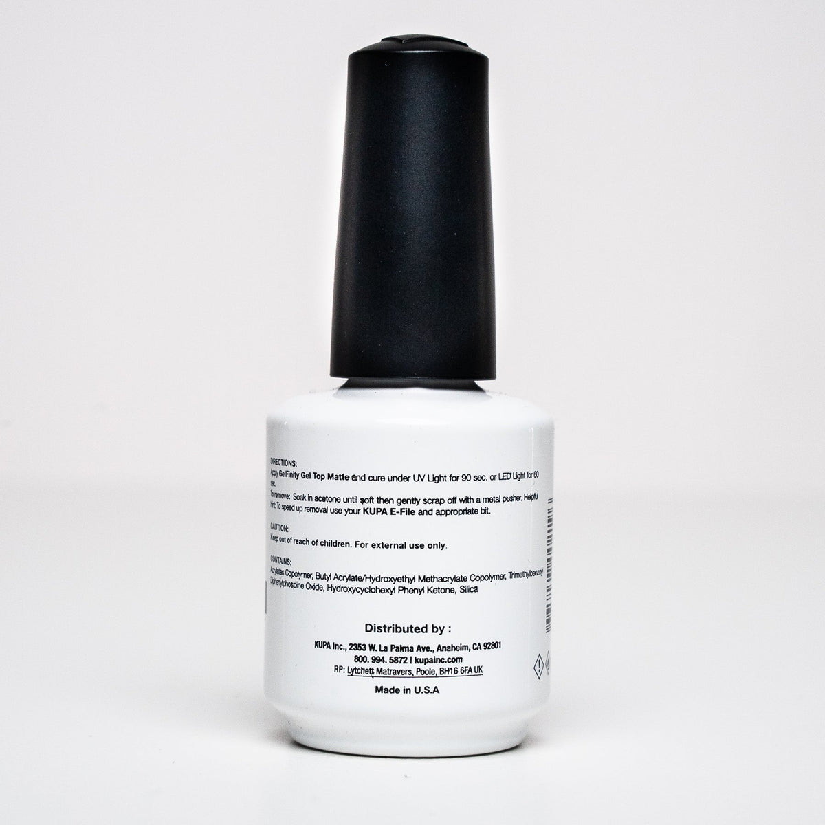 Kupa - GelFinity - Gel Topcoat Matte Finish 0.5oz