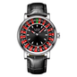 LIGE Fashion Brown Leather Men Watch Rotating Dial Las Vegas Roulette Desktop Theme Watch Men Waterproof Luminous Clock Watches
